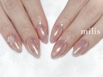 ミリシュ(milis)/オーロラミラーネイル