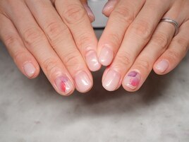 紫陽花ネイル