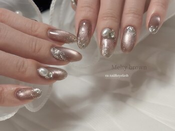 上品キラキラブラウンマグ