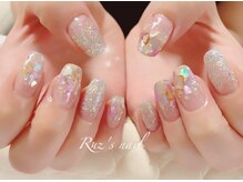 ラズネイル(RUZ'S NAIL)/【秋本】シェル夏ネイル
