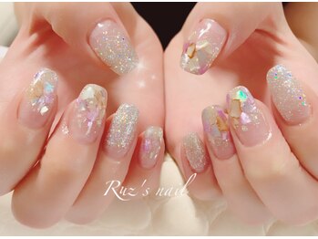 ラズネイル(RUZ'S NAIL)/【秋本】シェル夏ネイル
