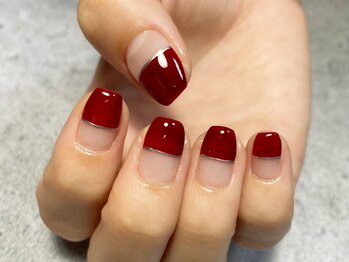 ニコリー(nicolie)/ハーフフレンチネイル
