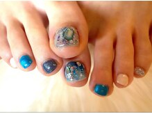 アミュリー ネイル アトリエ(Amury nail atelier)/クリアネイル ちぐはぐ 大人