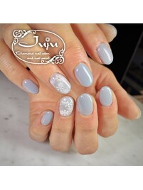 雪の結晶　ハンドペイントアート