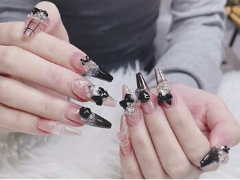 アキコネイルサロン(Akikoネイルサロン)/10本長さだし＋持ち込みデザイン