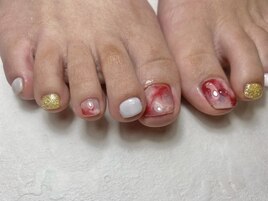 フットネイル　ニュアンス