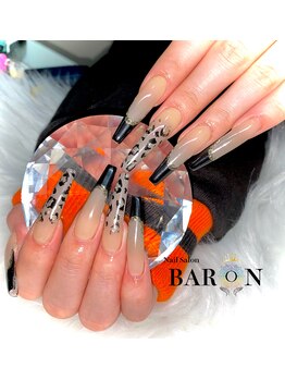 バロン 心斎橋店(BARON)/大人ヒョウ柄ネイル☆