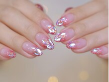 幻之花ネイル/10980円～12980円　ワンホン