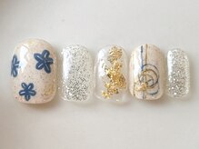 カラ ネイル 中津店(calla nail)/お花とキラキラ