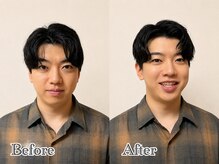 アンドエス 六本木(and S.)/毛先パーマを活かしたヘアセット