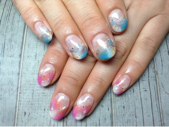 ラウト デコレーションアンドネイルサロン(Lauto Decoration&Nail Salon)/タイダイネイル