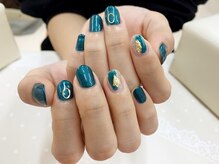 プルミエ ネイル(Premier Nail)/ニュアンスネイル☆グリーン