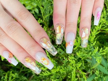 エムネイル(M-Nail)/★シェル埋め込みネイル★