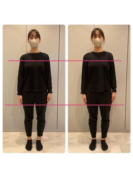 エーピラティス 美生体研究所(A pilates)/初回1回のみの姿勢変化(^^)