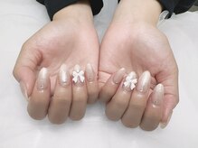 ガーデンネイル(Garden Nail)/チップ長さだしシンプル
