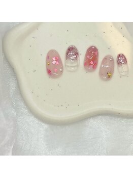 ¥7.800　桜ネイル（柴田）