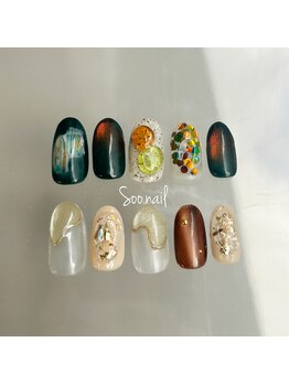 ソーネイル(Soo.nail)/1月定額ネイルシンプルデザイン