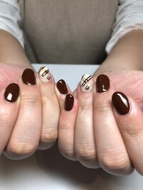 バレンタインネイル