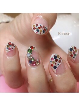 アールローズ(R-rose)/カラフルホロネイル¥10450