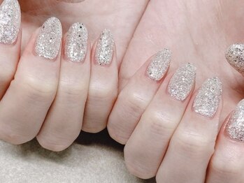 プライズアイリス アイラッシュ 池袋東口店(prize Iris eyelash)/シルバーラメネイル【池袋】