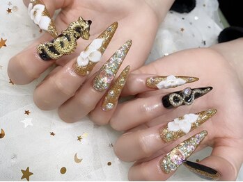 パンダネイル(Panda Nail)/3Dアート追加料金施術例