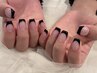 ジェルネイル　フレンチorカラグラデザイン¥6500