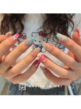 シェリーラメール 原宿店(cherie la mer)の写真/【こだわり放題コース￥13,500 】カラーパーツの種類が豊富なのであなたのやりたいデザインがみつかる！