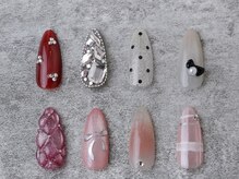 N@il salon＊アット＊[ワンカラー/アート/フィルイン/フレンチ/長さ出し/フット/ケア]の雰囲気（【可愛いデザインも沢山ご用意しております。】）
