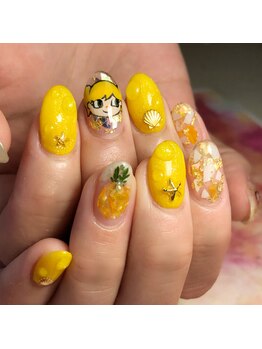 トータルサロン 白べぇーっ プラス/パイナップルネイル