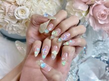 エンジェルガーデンネイル 池袋店(Angelgarden nail)/キラキラ透けネイル