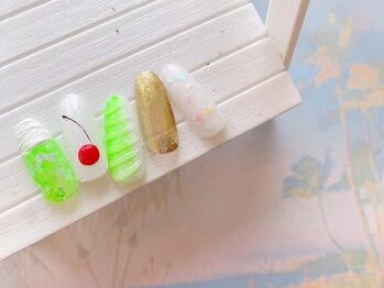 ネイルサロン&スクール ジーナ(GINA)/トレンド☆メロンフロートネイル