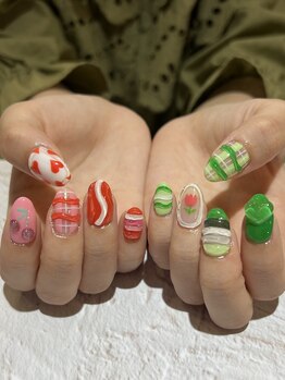 アヤネイルズ アンド アイラッシュ(AYA NAILZ.＆Eyelash)/ぷっくりネイル大人気！