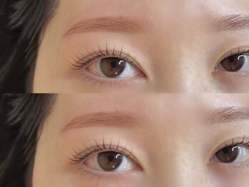 垢抜ける眉毛デザイン/まつ毛パーマ/まつエク La:ciel ラシエル箱崎店の写真/【デザイン×技術力に自信あり◎】派手すぎない大人気まつ毛パーマですっぴんを底上げしましょう♪