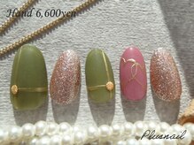 プラスネイル 北千住東口店(PLUS NAIL)/【3310】マット×ミラー×ハート