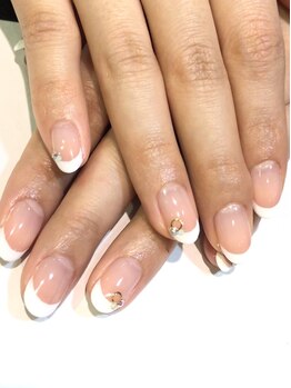 アース ネイルアイラッシュ 前橋店(EARTH Nail&Eyelash)/シンプルデザイン￥9000