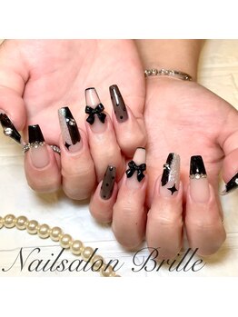 エスフィーネイルサロン ブリーユ(Esfy nailsalon Brille)/黒色ネイル