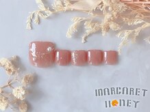 マーガレットハニー 本八幡/フット ニュアンスミラーネイル