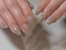 ア―ジュポシェフリル 下大利店(age poche Frill)/ミラーネイル