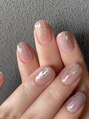 フェリーチェ 中目黒店(felice)&nbsp;くすみパープル。オフィスネイルやお呼ばれネイルにもおすすめ
