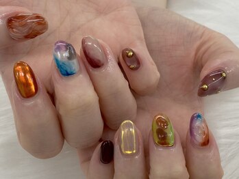 ディーネイル 池袋(D-nail)/【山崎】個性派ニュアンスネイル