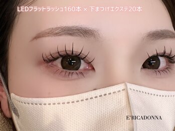 リッカドンナ 南森町店(E'RICADONNA)/LEDフラット160本×下まつ毛