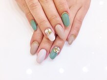 ネイルコレクション ベビーピンク(Baby Pink)/ジェル付放題/くすみ：チェーン