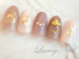 シンプル◇パーツフラワーNail