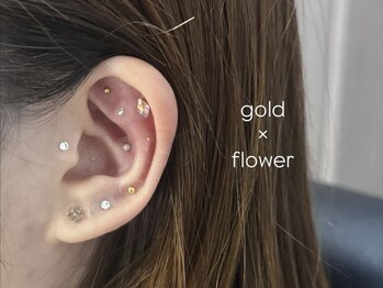 ブルー(BLUE)/耳ツボジュエリー★design¥4,000