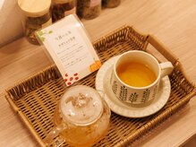 ～Ongi～よもぎ蒸し専門店の雰囲気（週替わりで伝統韓国茶のサービス有り）