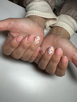 イーネイル(e-NAIL)/春のお花ネイル♪
