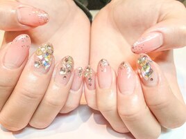 カラーグラデ×ストーングラデ