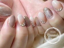 ルブリー(roovely)/グラデ&マグネットネイル
