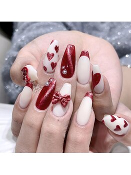 クイーンズビューティーサロン 新宿本店(Queen's beauty salon)/チップ長さ出しアートやり放題