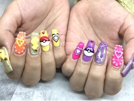 キャラクター3Dネイル